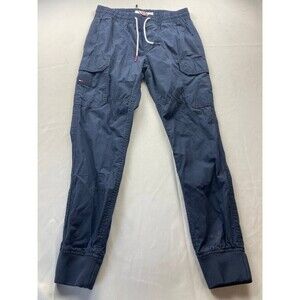 Tommy Hilfiger Cargo Jogger Pants Mens Size XS Navy Blue Tommy Jeans Drawstring